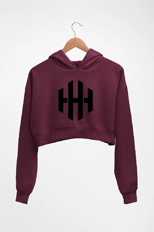 Triple H WWE Crop HOODIE FOR WOMEN Hoodie with Longline Fit Extended Stylish