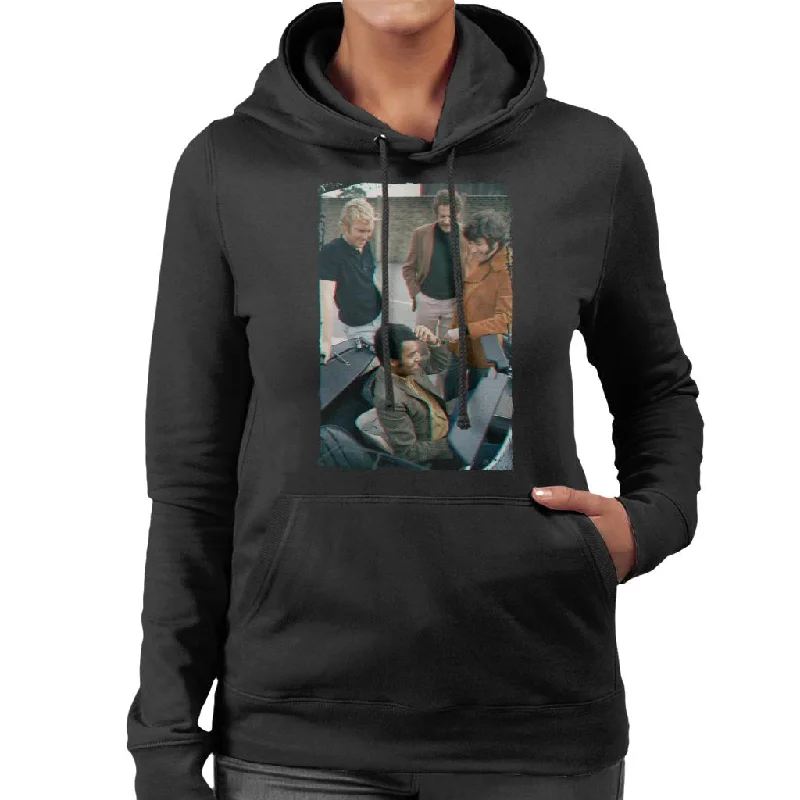 TV Times Bobby Moore And Gang 1970 Women's Hooded Sweatshirt Hoodie with Strings Custom Fit Adjustable