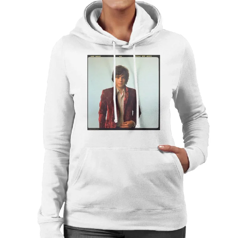 TV Times David Essex Portrait Women's Hooded Sweatshirt Cotton Hoodie Fleece Lining Warmth