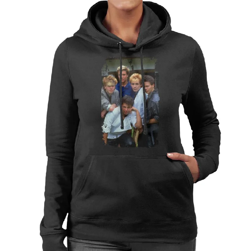 TV Times Duran Duran Band Portrait Women's Hooded Sweatshirt Hoodie with Drop Shoulder Relaxed Streetwear