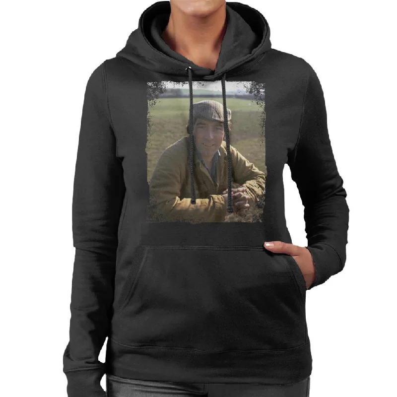 TV Times Jack Sugden As Played By Clive Hornby Emmerdale Women's Hooded Sweatshirt Graphic Hoodie Design Print