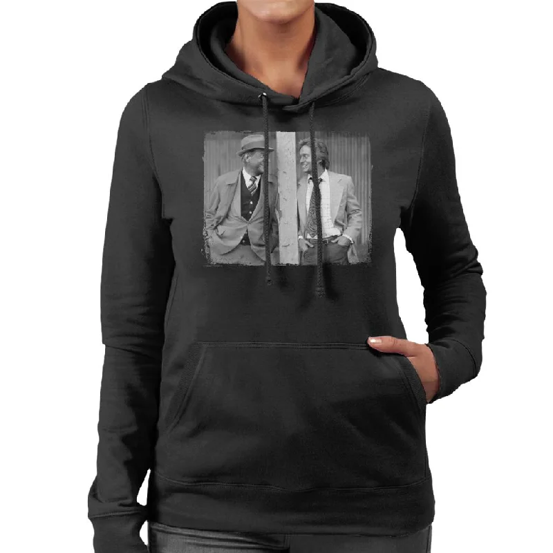 TV Times Karl Malden Michael Douglas Streets Of SF Women's Hooded Sweatshirt Hoodie with Slit Hem Functional Movement