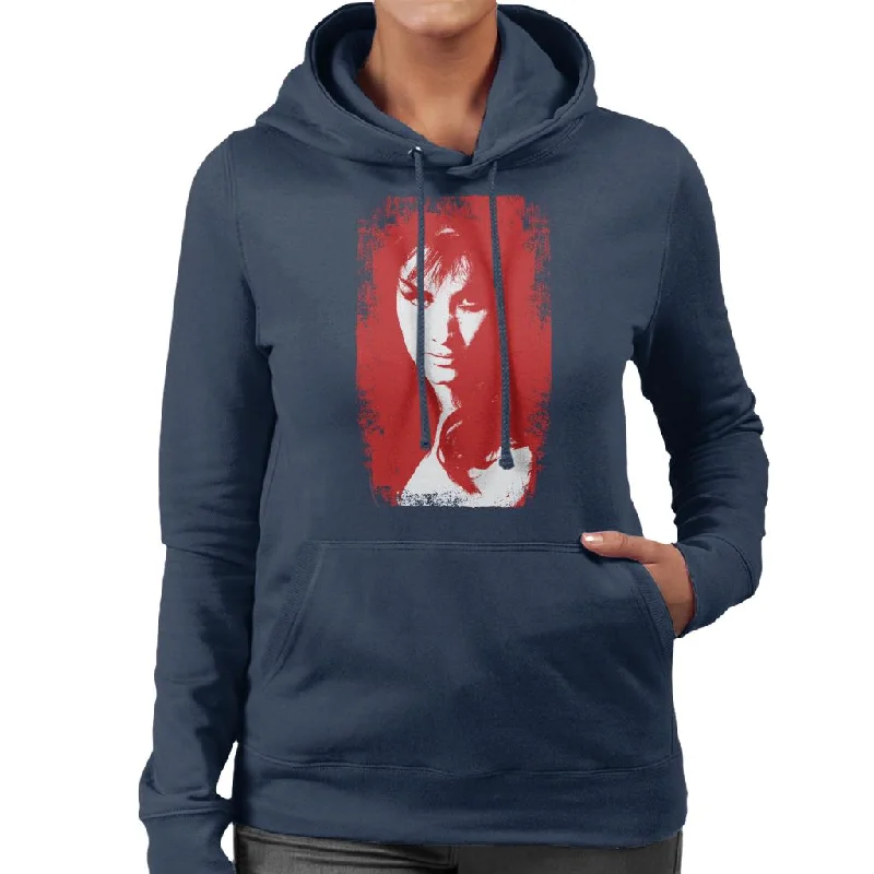 TV Times Kate O Mara Women's Hooded Sweatshirt Hoodie with Gradient Ombre Colorful