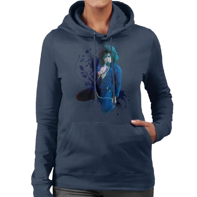 TV Times Marc Bolan On Supersonic Live T Rex Women's Hooded Sweatshirt Hoodie with Fur Luxurious Winter