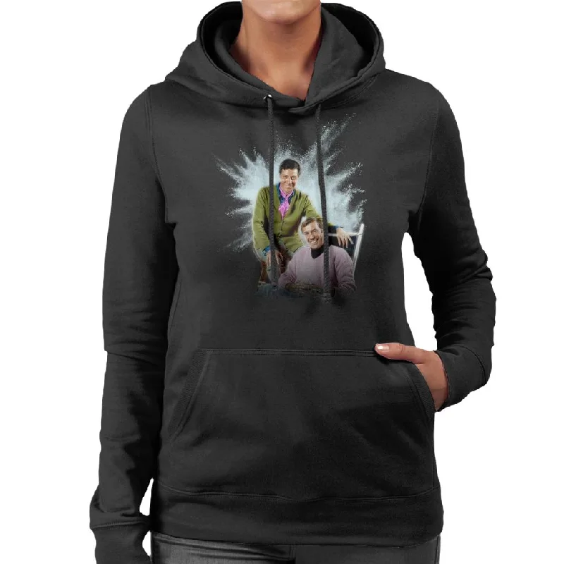 TV Times Max Bygraves And Val Doonican 1970 Women's Hooded Sweatshirt Hoodie with Half-Zip Sporty Casual