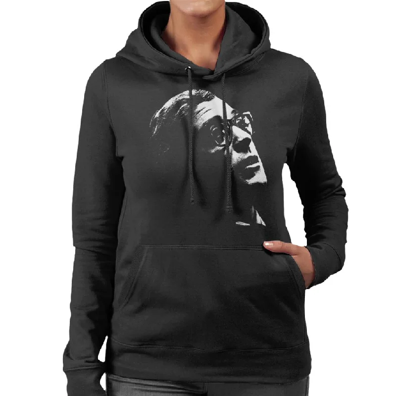 TV Times Michael Caine Billion Dollar Brain 1967 Women's Hooded Sweatshirt Hoodie with Ribbed Hem Stretchable Secure