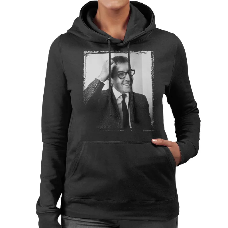 TV Times Peter Sellers 1964 Women's Hooded Sweatshirt Hoodie with Hidden Zipper Minimalist Clean