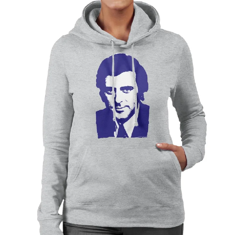 TV Times Presenter Terry Wogan 1972 Women's Hooded Sweatshirt Hoodie with Earth Tones Natural Calm