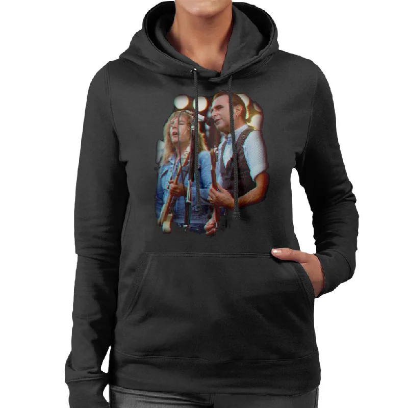 TV Times Rick And Francis Of Status Quo Women's Hooded Sweatshirt Hoodie with Mesh Breathable Sporty