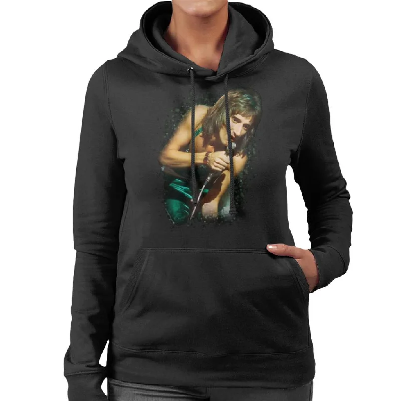 TV Times Rod Stewart Live On Russell Harty Plus Women's Hooded Sweatshirt Hoodie with Mesh Breathable Sporty