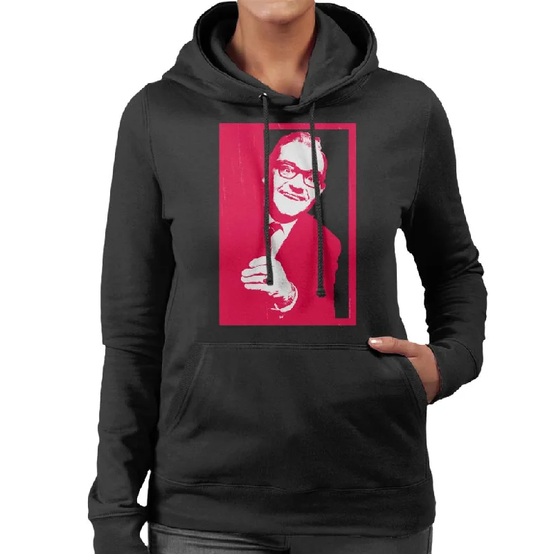 TV Times Ronnie Barker 1968 Women's Hooded Sweatshirt Hoodie with Drawstring Waist Adjustable Fitted