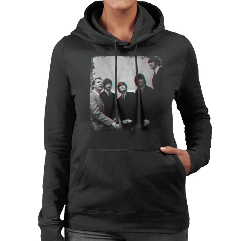 TV Times The Beatles With Johnny Hamp Women's Hooded Sweatshirt Hoodie with Hem Contrast Bold Stylish