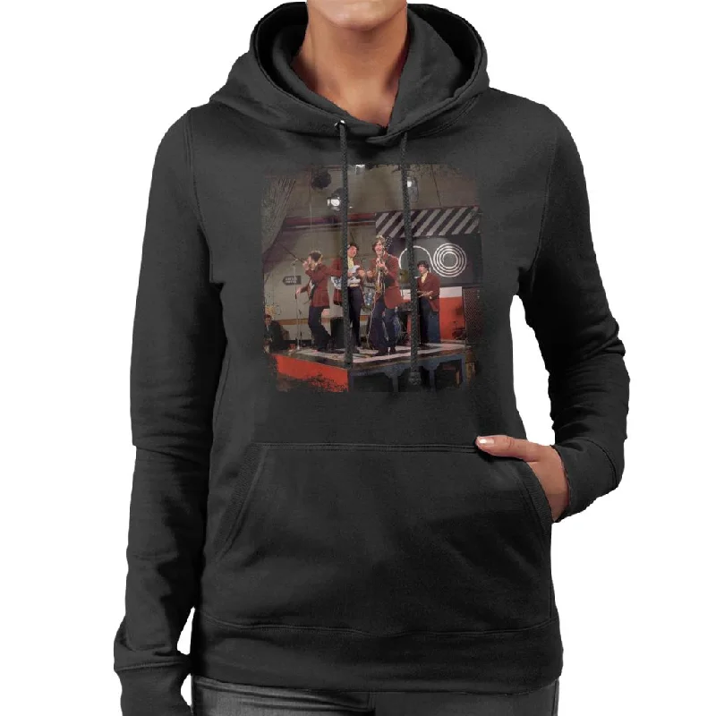 TV Times The Kinks Live TV Show Women's Hooded Sweatshirt Hoodie with Slim Fit Tailored Modern