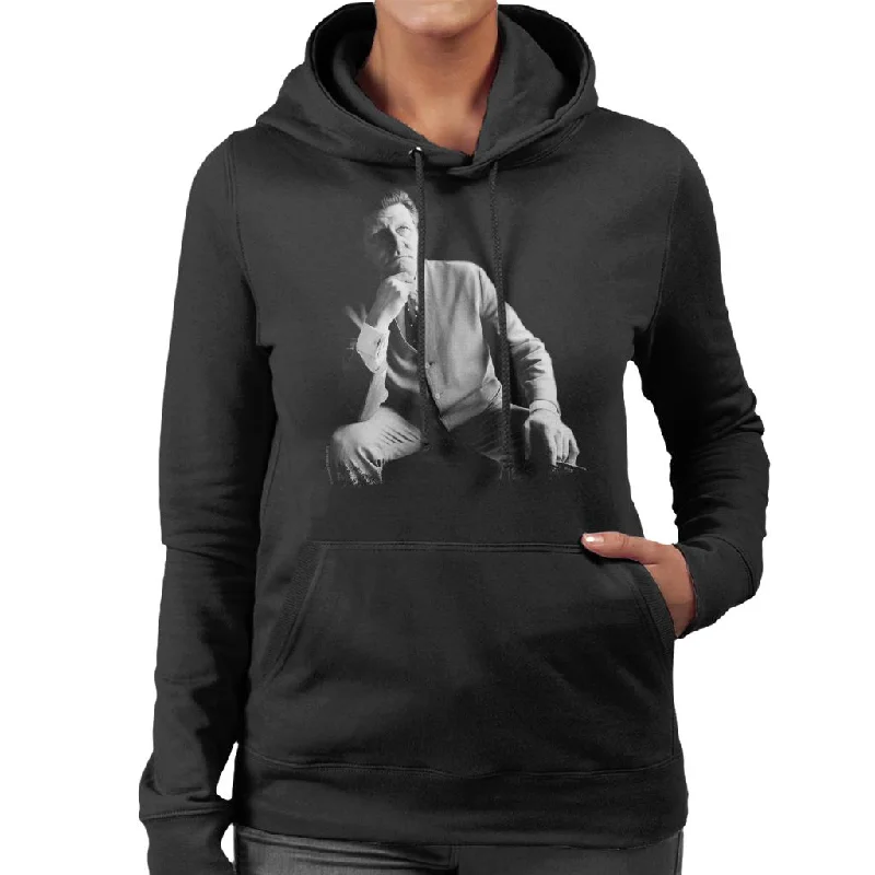 TV Times Tommy Cooper Portrait 1971 Women's Hooded Sweatshirt Hoodie with Crew Neck Simple Timeless
