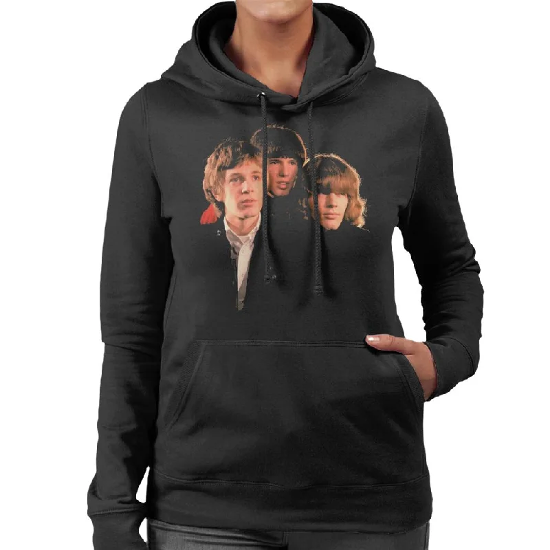 TV Times Walker Brothers Band Portrait Women's Hooded Sweatshirt Hoodie with Belted Waist Structured Tailored