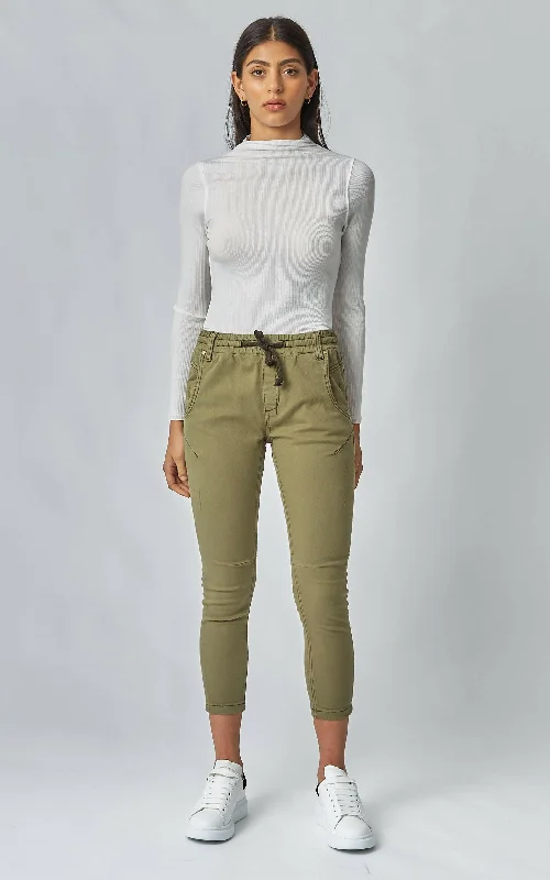 Active Khaki Jeans Elegant Dark-Wash Bootcut Jeans