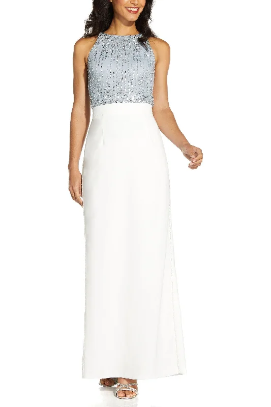 Adrianna Papell AP1E208420 Formal Skirt with Slit wool skirt warm