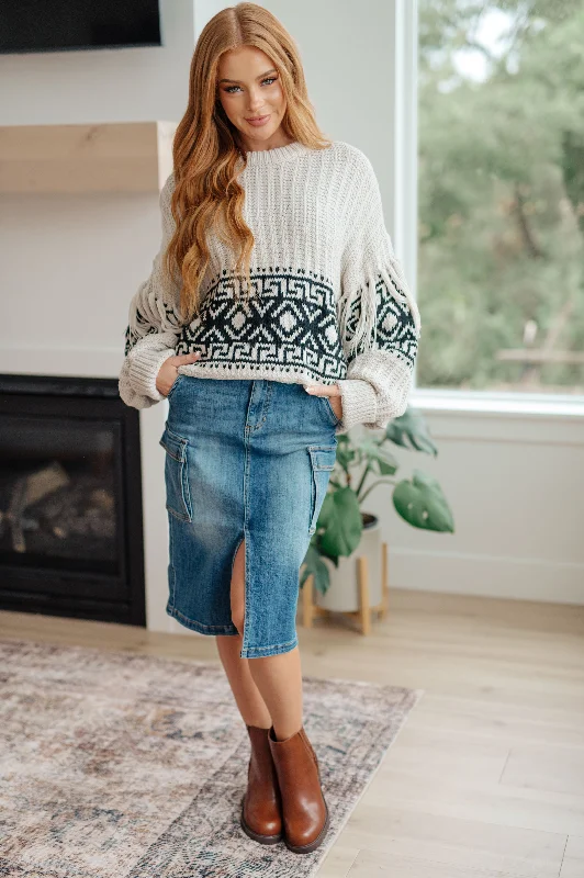 Always Be There Cargo Denim Skirt velvet skirt plush