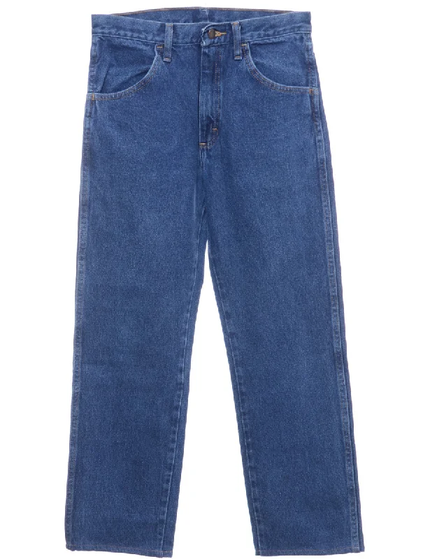 Beyond Retro Reworked Tapered Cropped Jeans - W30 Trendy Wide-Leg High-Waist Denim