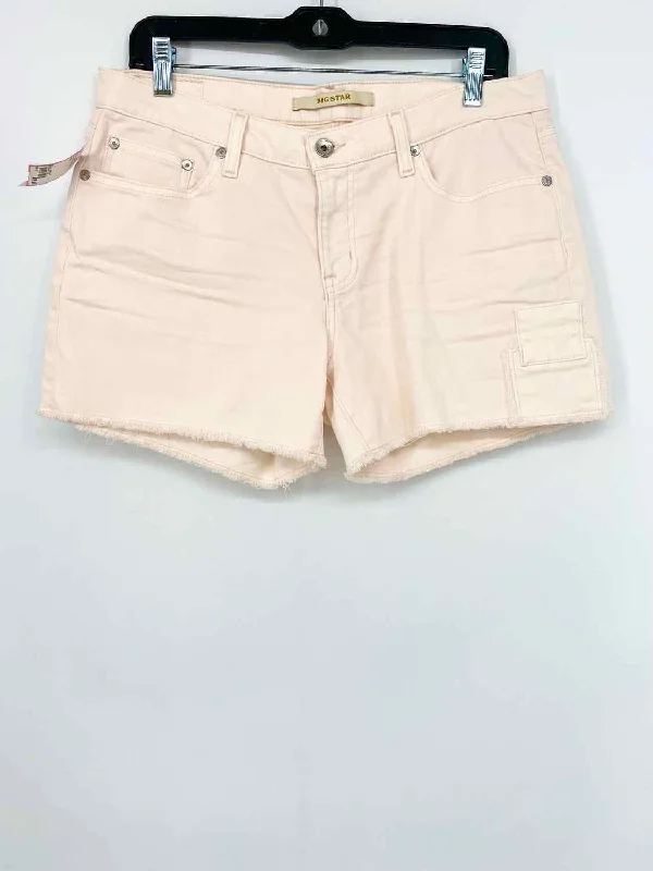 Big Star Jeans Women's Pale Pink Cutoffs Denim Size 31/12 Shorts Fashionable Relaxed Fit Denim