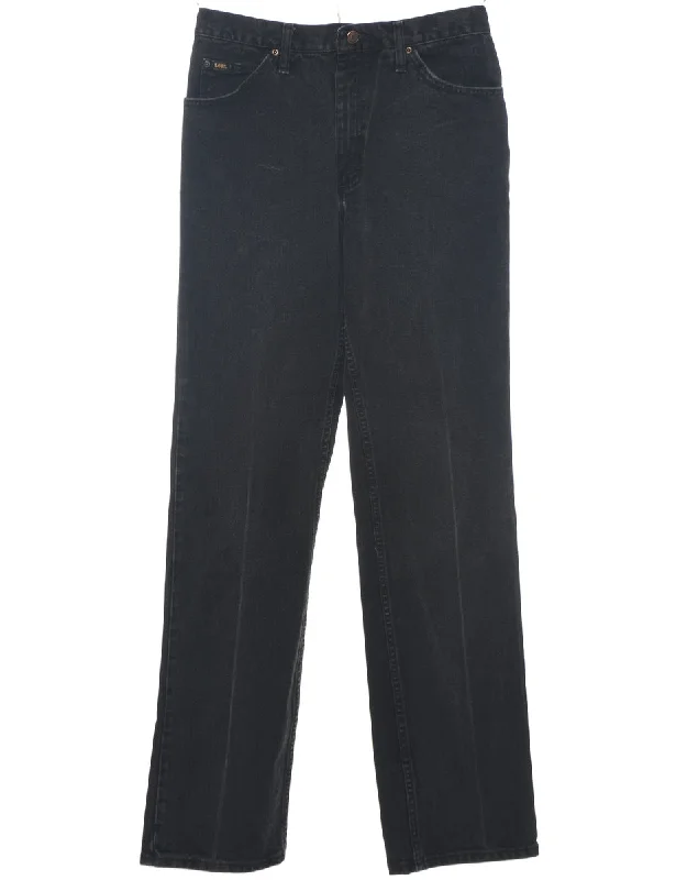 Black Lee Jeans - W32 L36 Stylish Slim Fit Denim