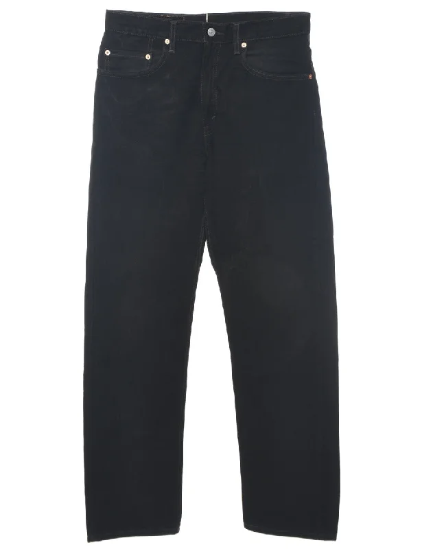 Black Levis 505 Jeans - W33 L32 Elegant Wide-Leg Jeans