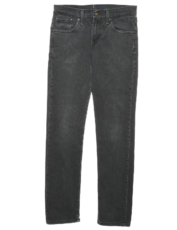 Black Levi's Jeans - W29 L32 Stylish Shredded Denim Jeans
