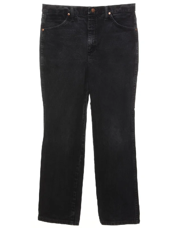 Black Wrangler Jeans - W34 L32 Cozy Relaxed Fit Jeans