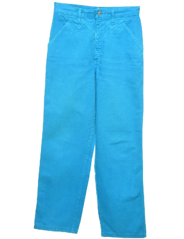 Blue Vintage Western Wrangler Jeans - W30 L30 Fashionable Mom Jeans