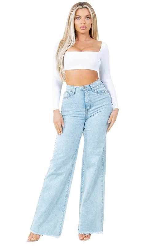 Denim flare jeans Trendy Skinny Fit Jeans