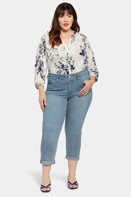 Chloe Capri Jeans In Plus Size - Thistle Falls Comfortable Flare Leg Jeans