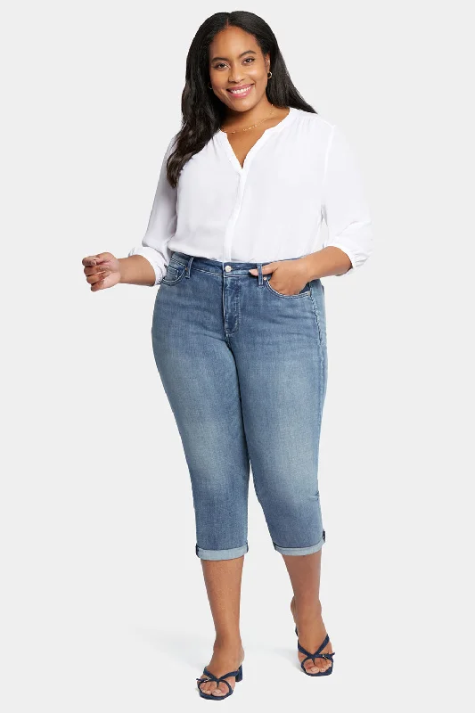 Chloe Skinny Capri Jeans In Plus Size - Prelude Fashionable Slim Fit Jeans