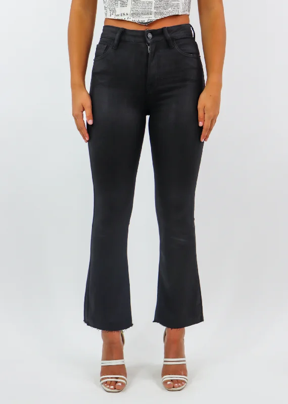 Right On Jeans ★ Black Comfortable Faded High-Rise Jeans