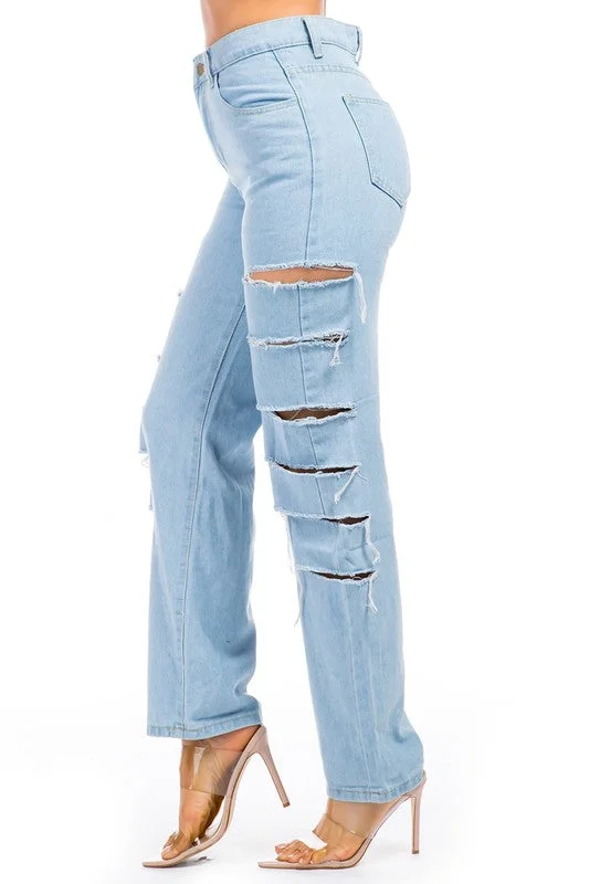 DENIM JEANS MULTI CUT Comfortable Jogger Style Jeans