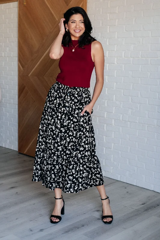 Fielding Flowers Floral Skirt denim skirt casual