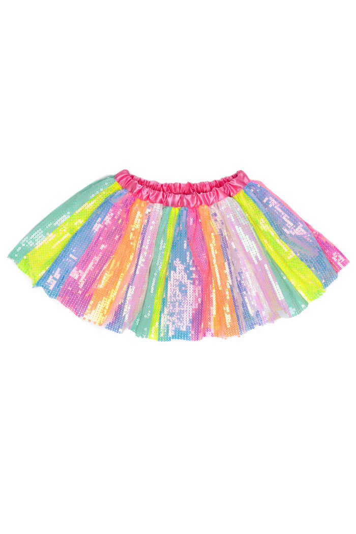 Great Pretenders Skirt - Stripy Sequins modal blend skirt