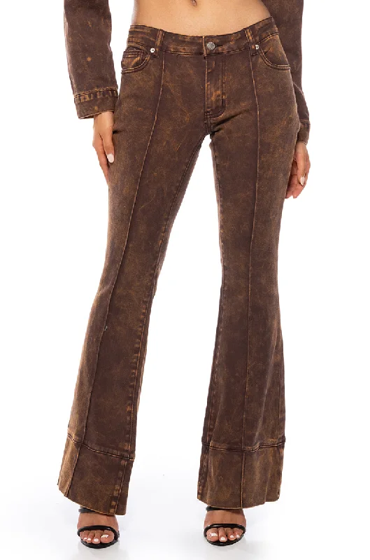 HOTEL CALIFORNIA FLARE JEANS Trendy Flared Leg Jeans