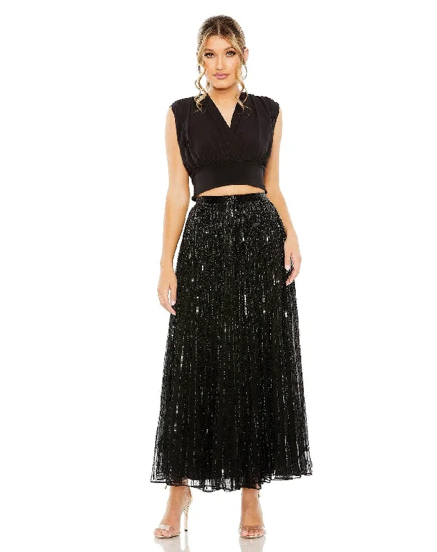 Mac Duggal R5702 Formal Tea Length Skirt Only cashmere skirt rich