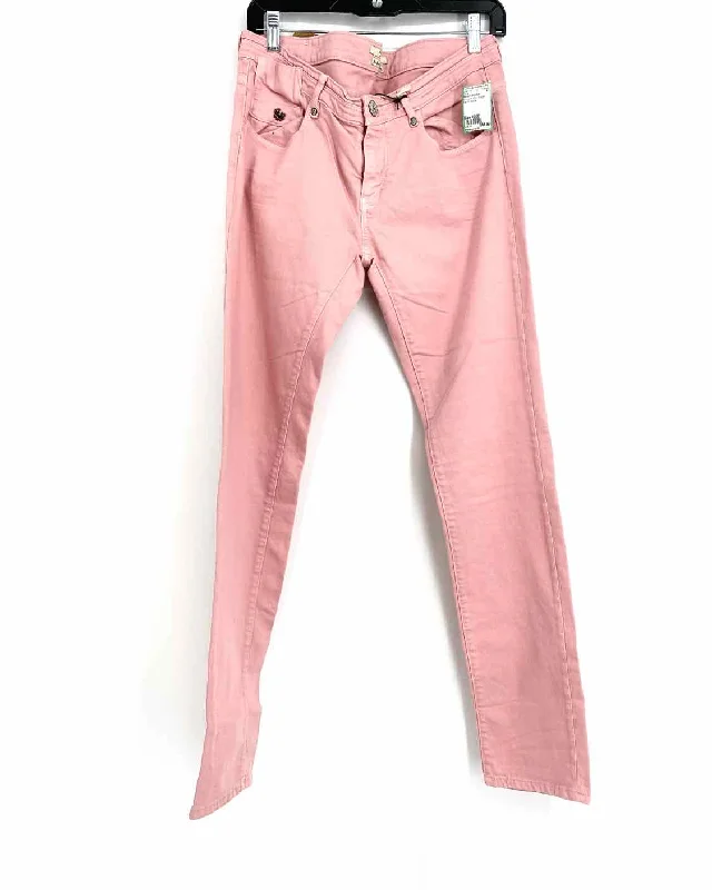 MAISON SCOTCH Women's Pink Straight Denim Size 30/32 Jeans Comfortable Stretch Denim Jeans