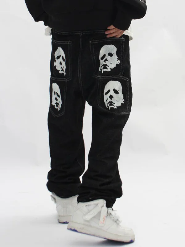 Michael Myers Baggy Jeans Stylish Bootcut Denim Jeans