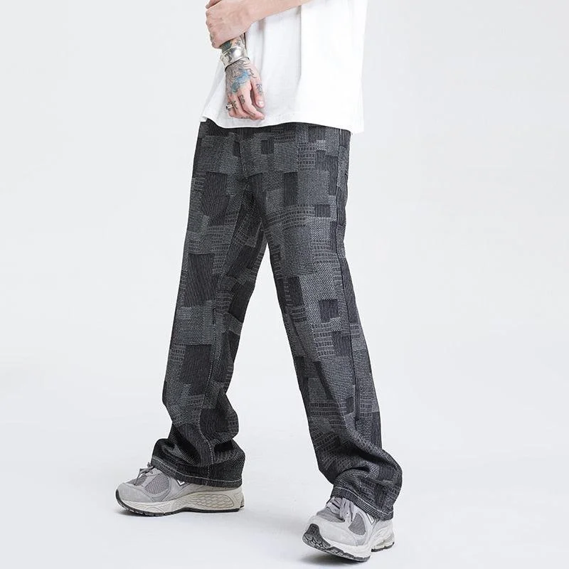 Mid Wash Wide Leg Jeans Trendy Pleated Waist Jeans