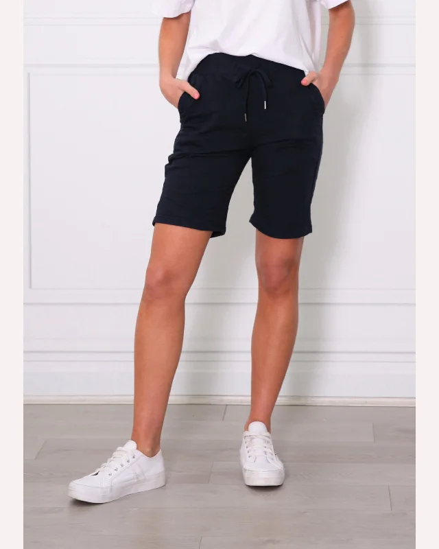 Monaco Jeans Riley Short - Ink Fashionable Raw Edge Jeans