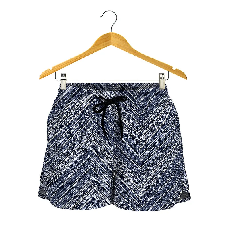 Native Denim Jeans Pattern Print Women's Shorts Casual Straight-Leg Jeans