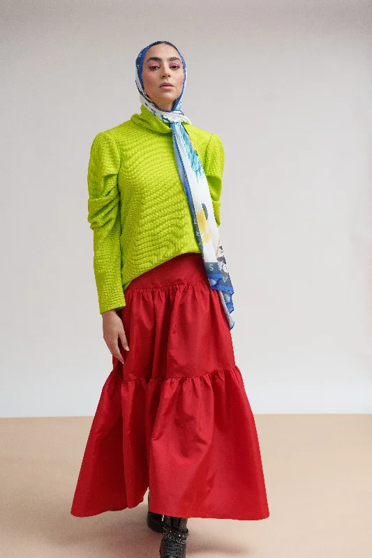 Ritzy Tiered Skirt - Bardees chiffon skirt airy