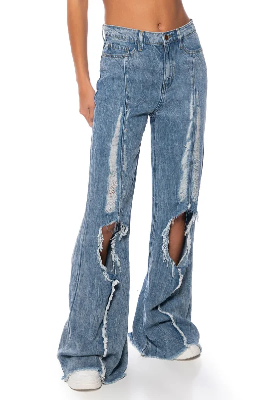 SET THE TONE RELAXED FIT JEANS Trendy Vintage Denim Jeans