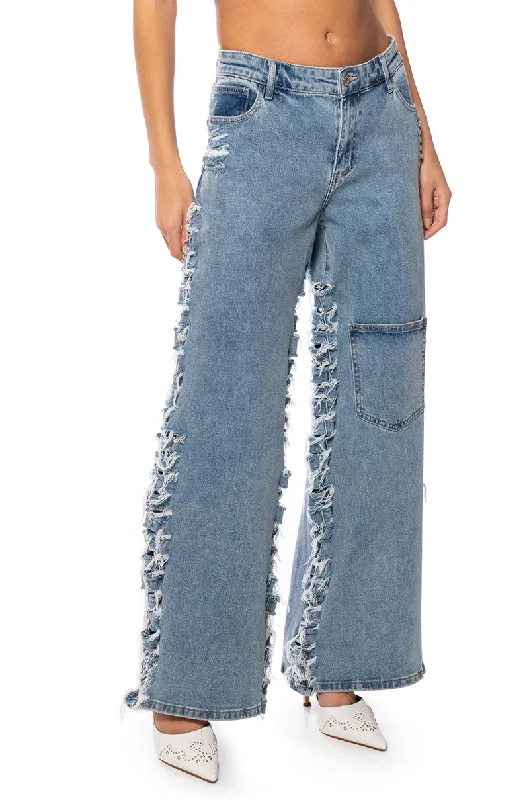 SONNY DISTRESSED RELAXED FIT JEANS Casual Loose Fit Jeans