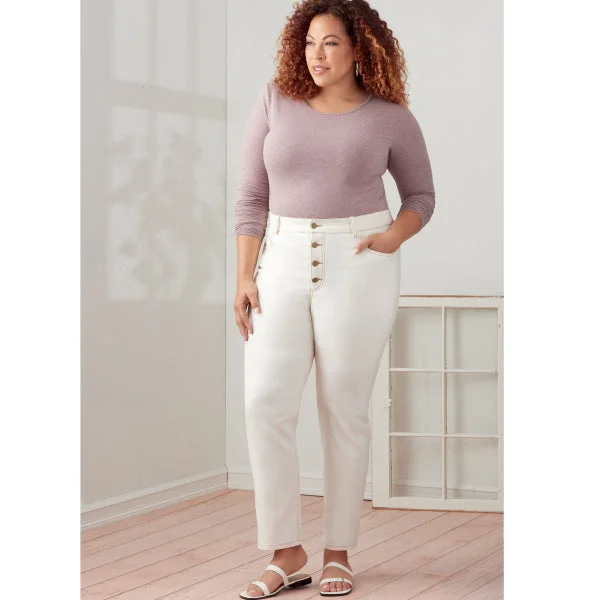 Simplicity Jeans S9266 Trendy Bootcut High-Waisted Jeans
