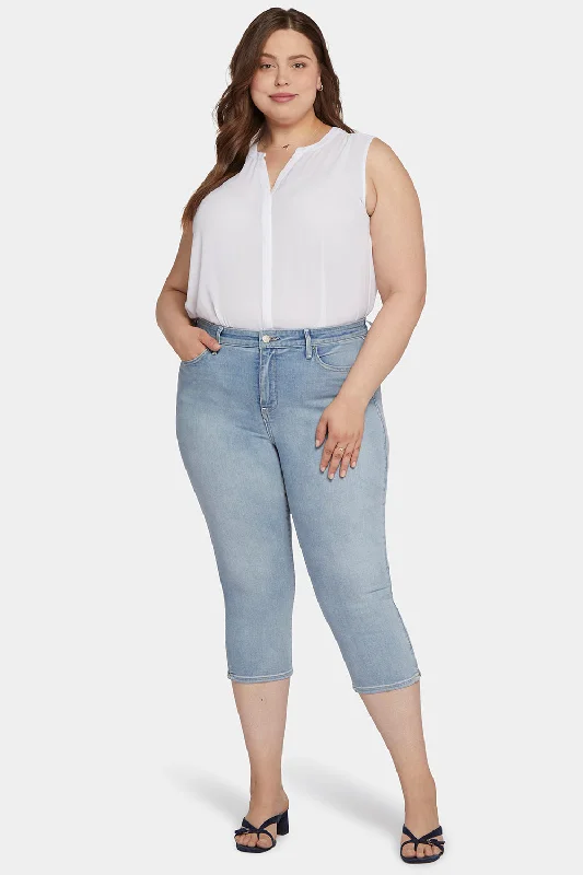 Slim Straight Crop Jeans - Charmed Fashionable Cropped Denim Jeans
