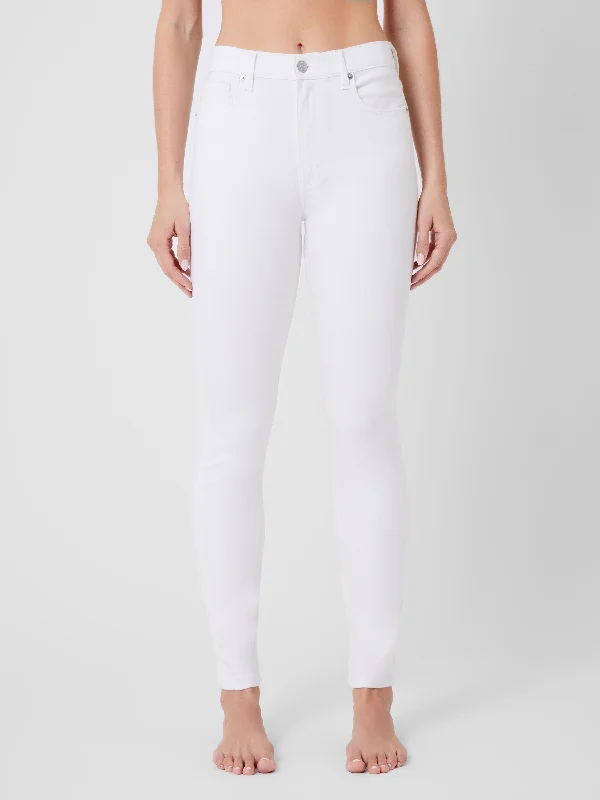 Soft Stretch Denim High Rise Skinny Jeans 30 Inch Comfortable Boyfriend Jeans