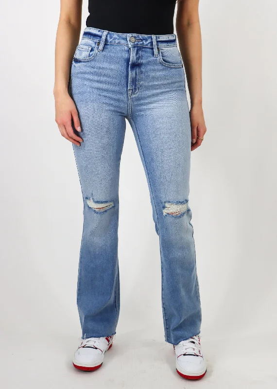 Be My Summer Jeans ★ Medium Wash Stylish Shredded Denim Jeans